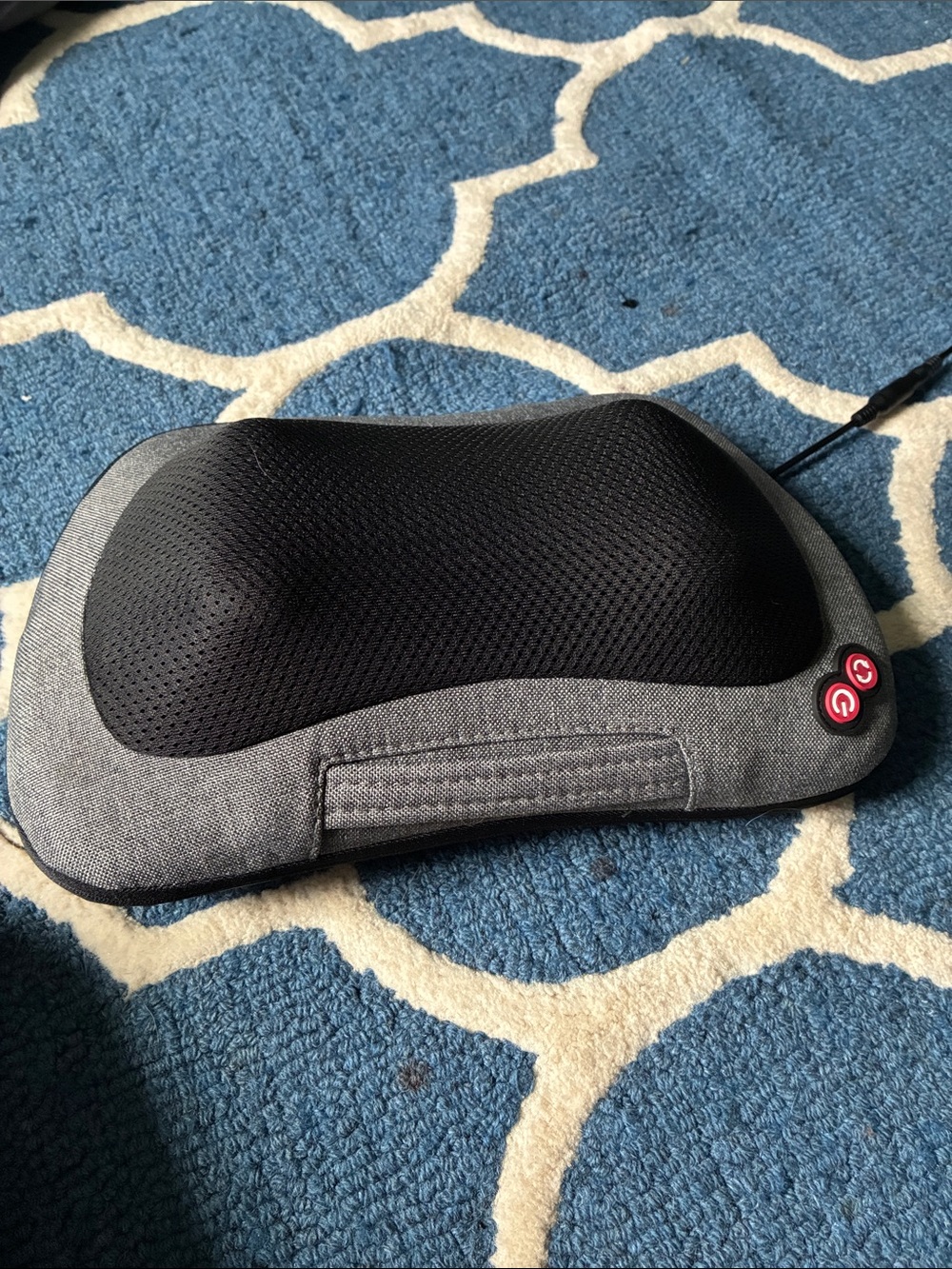 Portable Black & Gray Shiatsu Back and Neck Massager